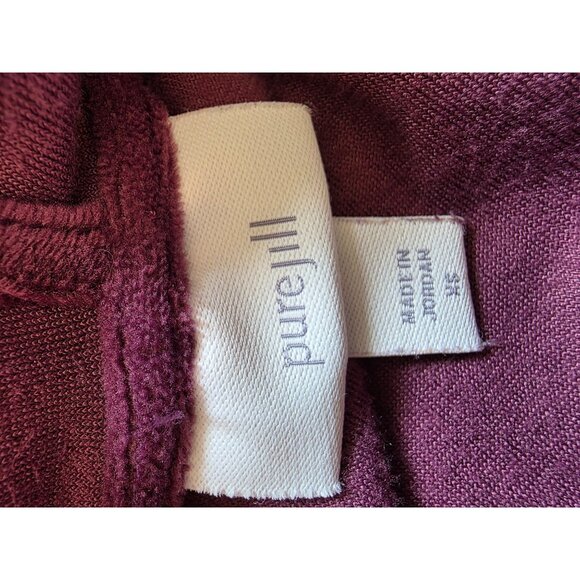 Pure Jill Super Soft Velour Hooded Tunic Top With Drawstrings Size XS - Picture 5 of 8